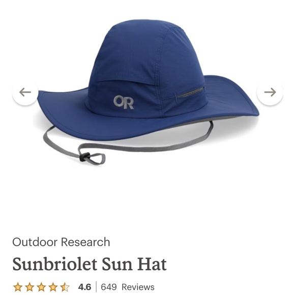 Outdoor Research Other - Outdoor Research Navy Sunbriolet Hat Unisex